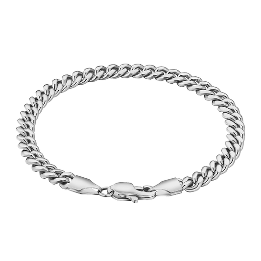 "CUBAN" ARMBAND 5MM (SILBER)