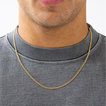 "CUBAN" HALSKETTE 2MM (18K GOLD)