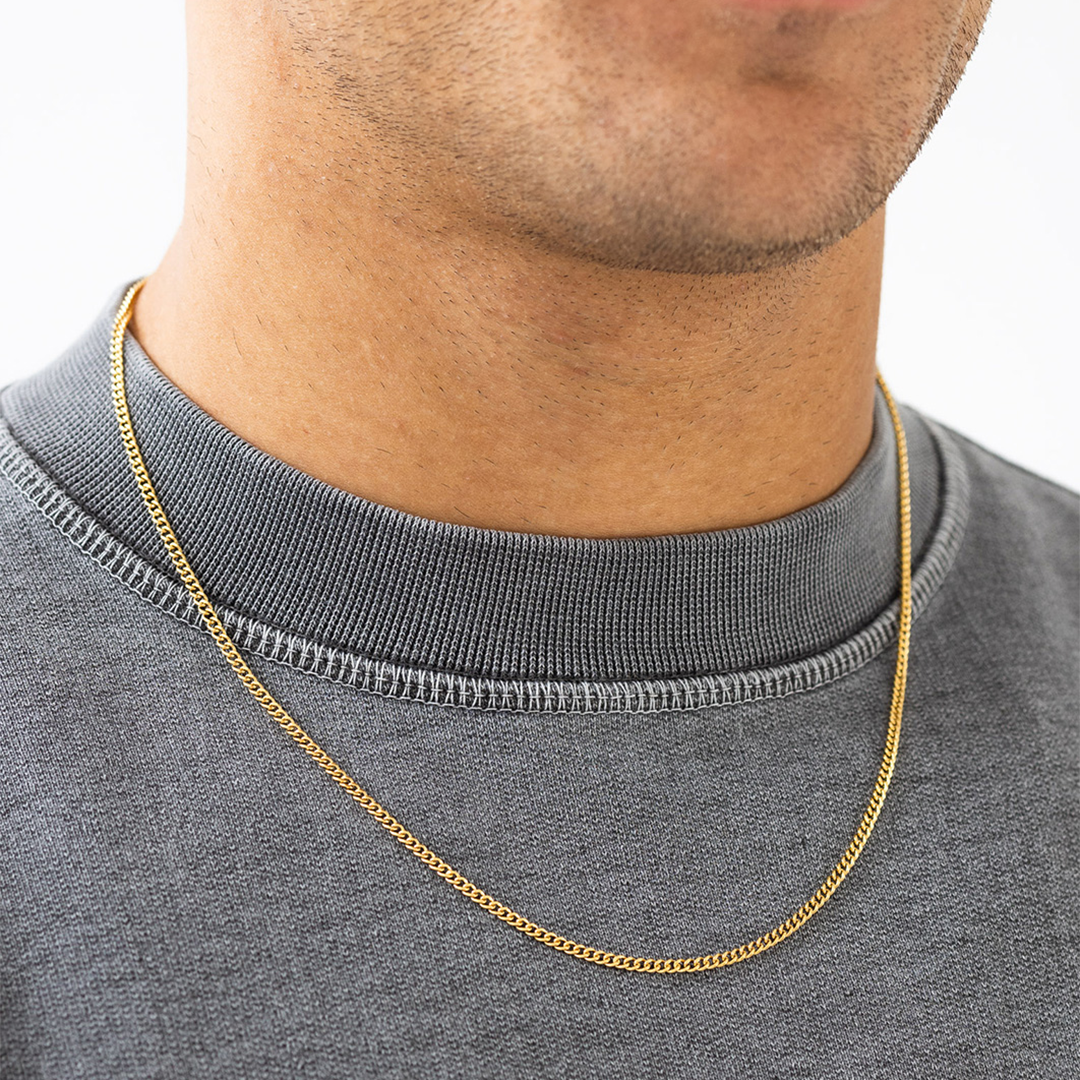 "CUBAN" HALSKETTE 2MM (18K GOLD)