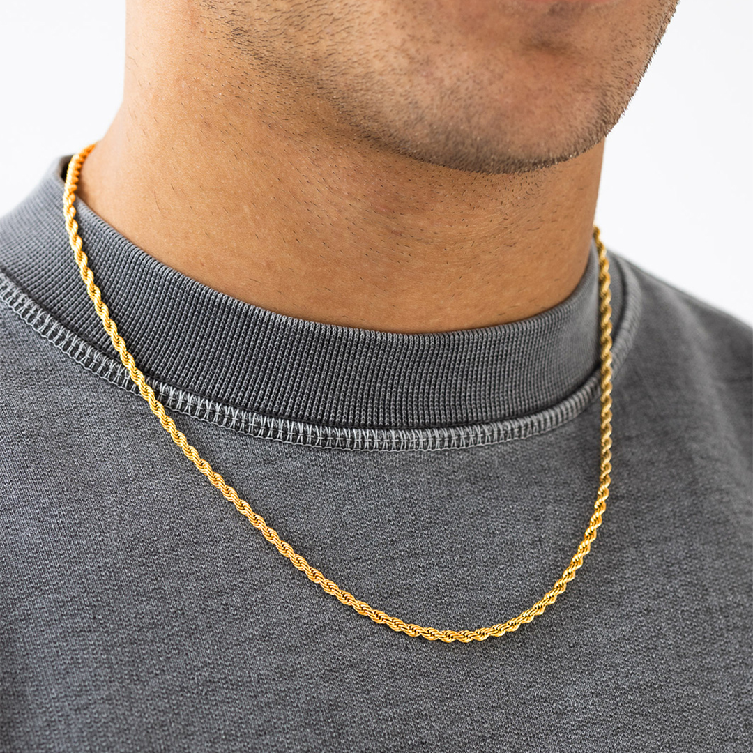 "ROPE" HALSKETTE 3MM (18K GOLD)