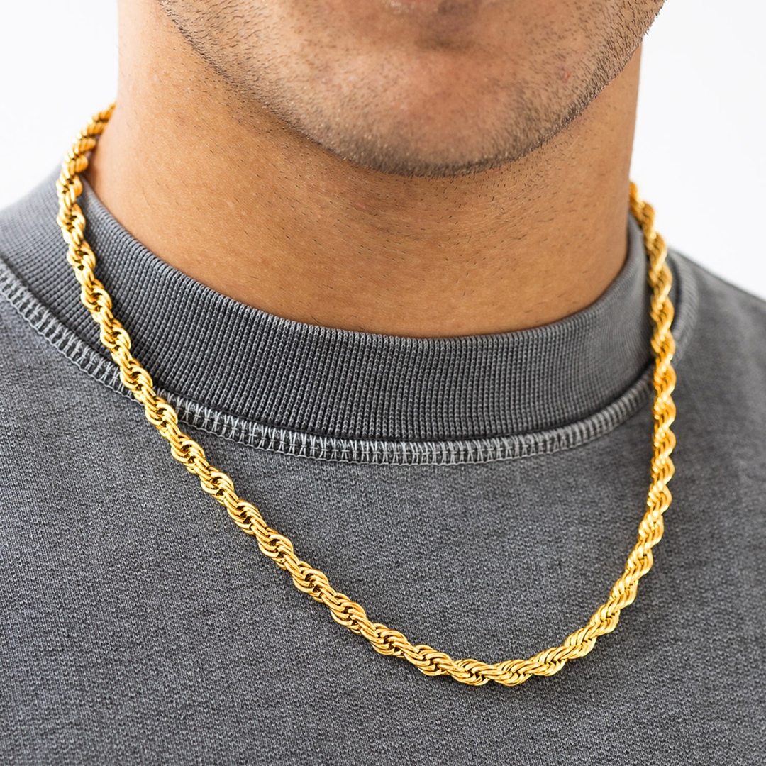 "ROPE" HALSKETTE 6MM (18K GOLD)