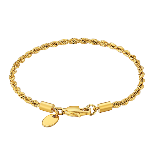 "ROPE" ARMBAND 3MM (18K GOLD)